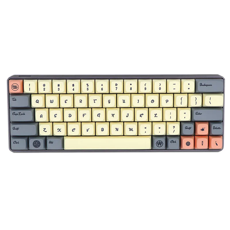 BGKC XDA Western world Тепловая сублимационная печать на красителе, PBT keycap для проводной USB механической клавиатуры Cherry MX switch keycaps