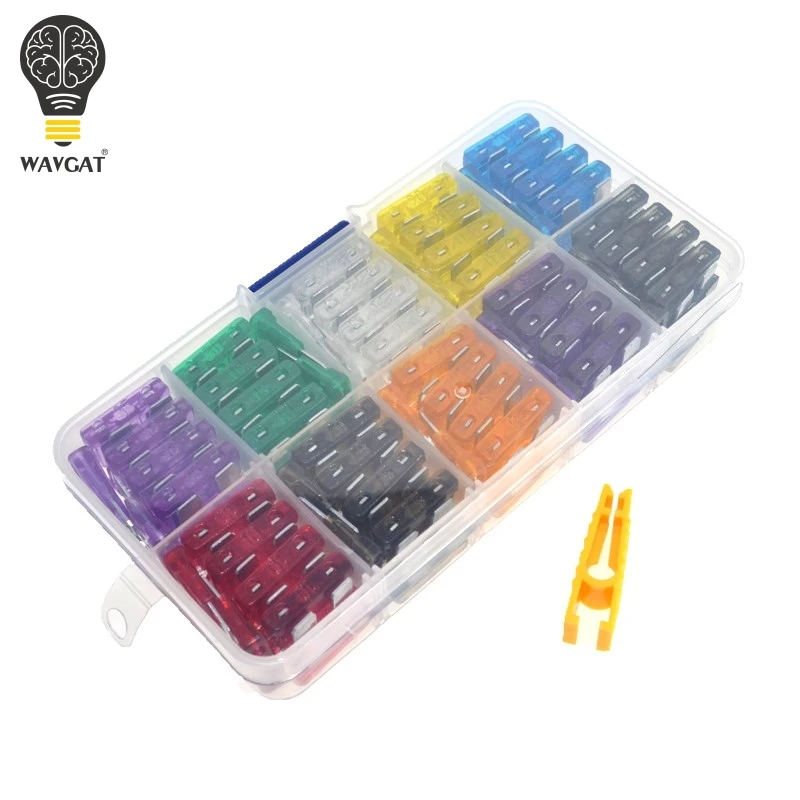 Автомобильные предохранители WAVGAT средние 2 А 3 5 7 10 15 20 25 30 35 с зажимом в