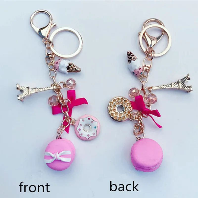 Креативный автомобильный металлический брелок в виде башни Парижа конфетный