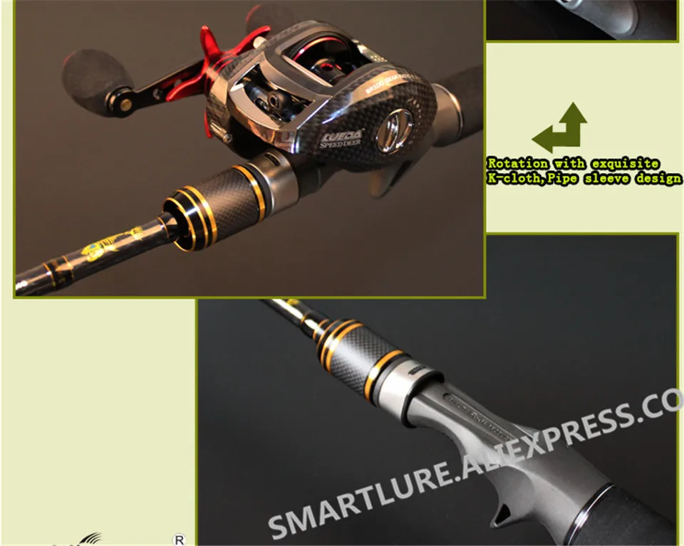 YUANWEI baitasting стержень 2 Ses S702M/2,1 момме/на возраст от 6 до 24g/6-14lb FUJI аксессуары IM7 углерода приманка литые удочки Vara De PESCA Olta