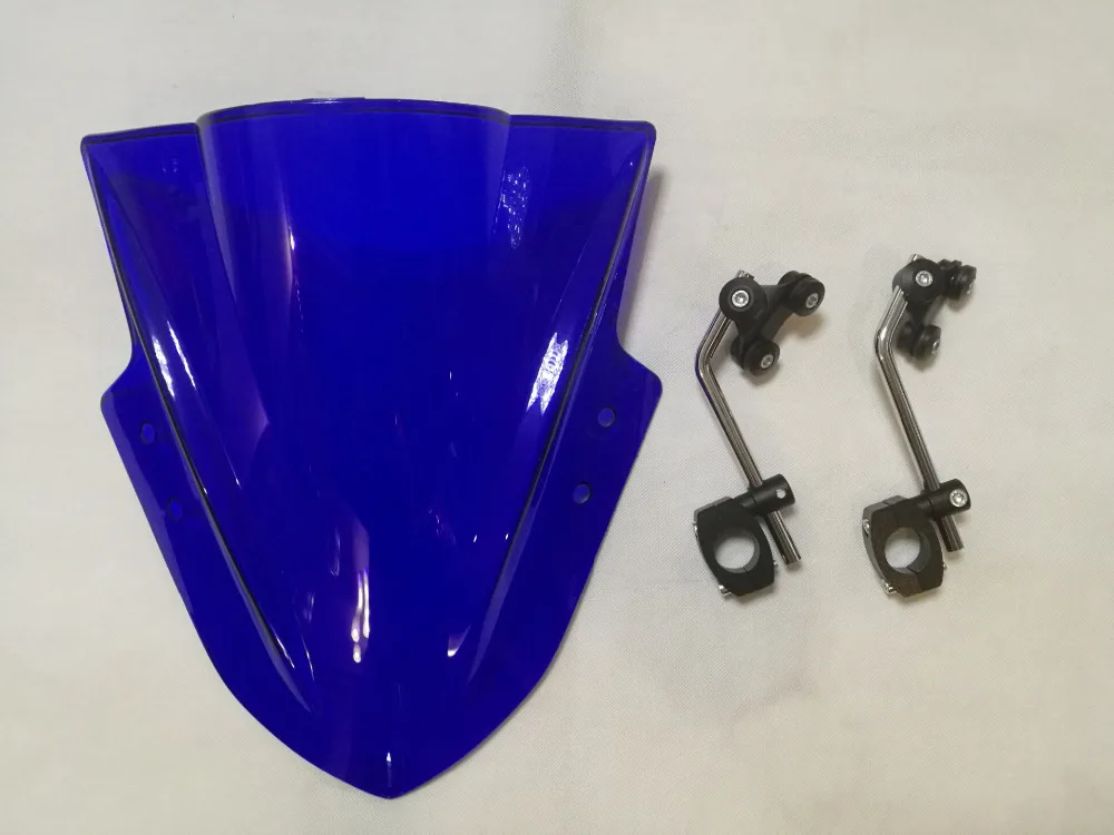 Now For Kawasaki Vulcan S ER-4N ER4N ER-6N ER6N Universal Motorcycle Windshield Windscreen With 7/8&quot Or 1&quot Handlebar | Автомобили