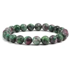 Матовые бусины браслеты из нефрита для женщин темно-зеленая бирюза граненый камень Винтажный Мужской Браслет чистый цвет минималистский Браслет для йоги