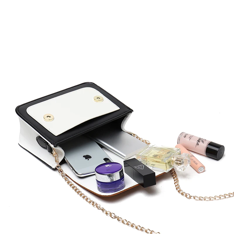 Новинка 2019 женская модная маленькая квадратная сумка цветная на плечо с цепочкой