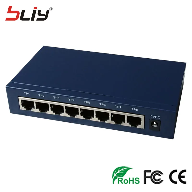 8GE гигабитный коммутатор 8 10/100/1000 м rj45 UTP LAN порт Настольный сетевой переключатель
