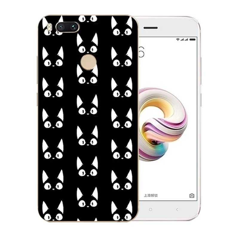 Для Xiaomi Mi A1 ультра тонкий силиконовый чехол для 5x Luck Cat с рисунком роскошный