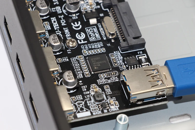USB 3.0PCI-E 1x карта 4 порта 5 25 &quotFloppy Bay Передняя панель USB3.0 концентратор сплиттер