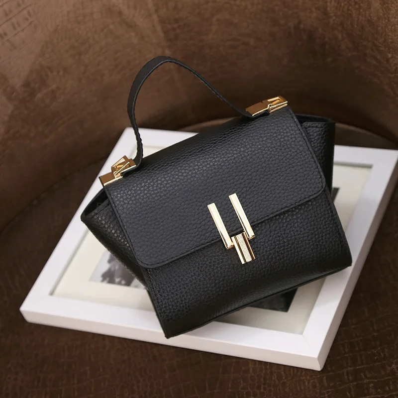 2018 Новый Для женщин модная небольшая трапециевидная Сумка С Откидывающейся