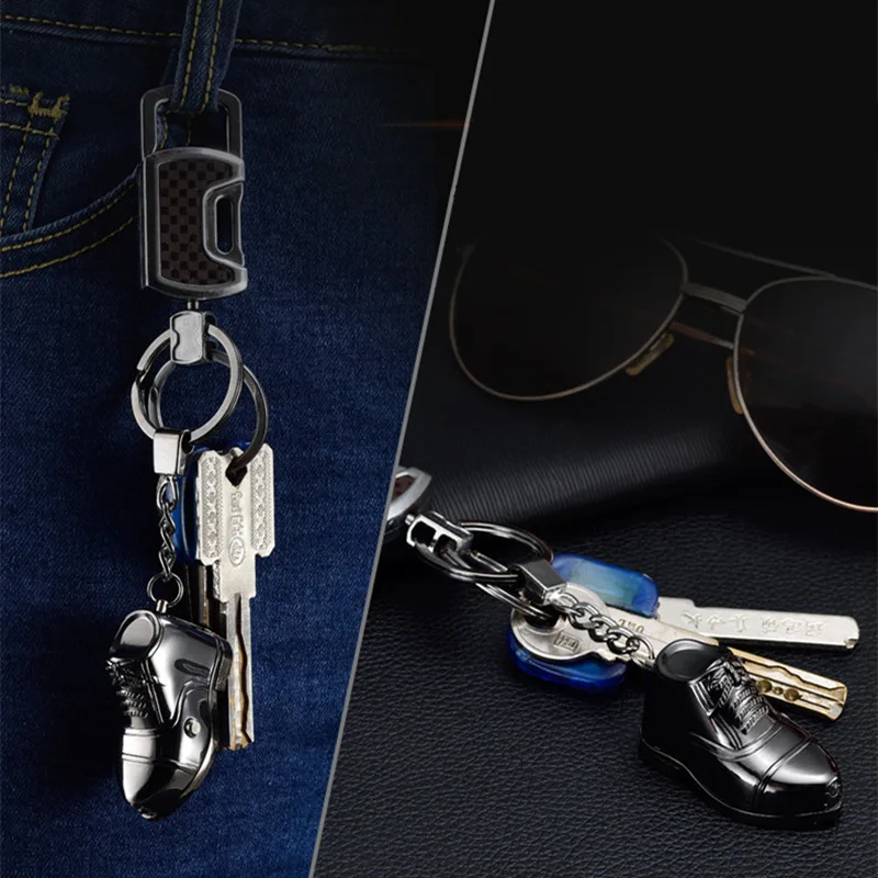 1Pcs Exquisite gifts Usb Cigarette Lighter Car Keychain Key Chain Electric Porte Clef Briquet Electronique | Украшения и