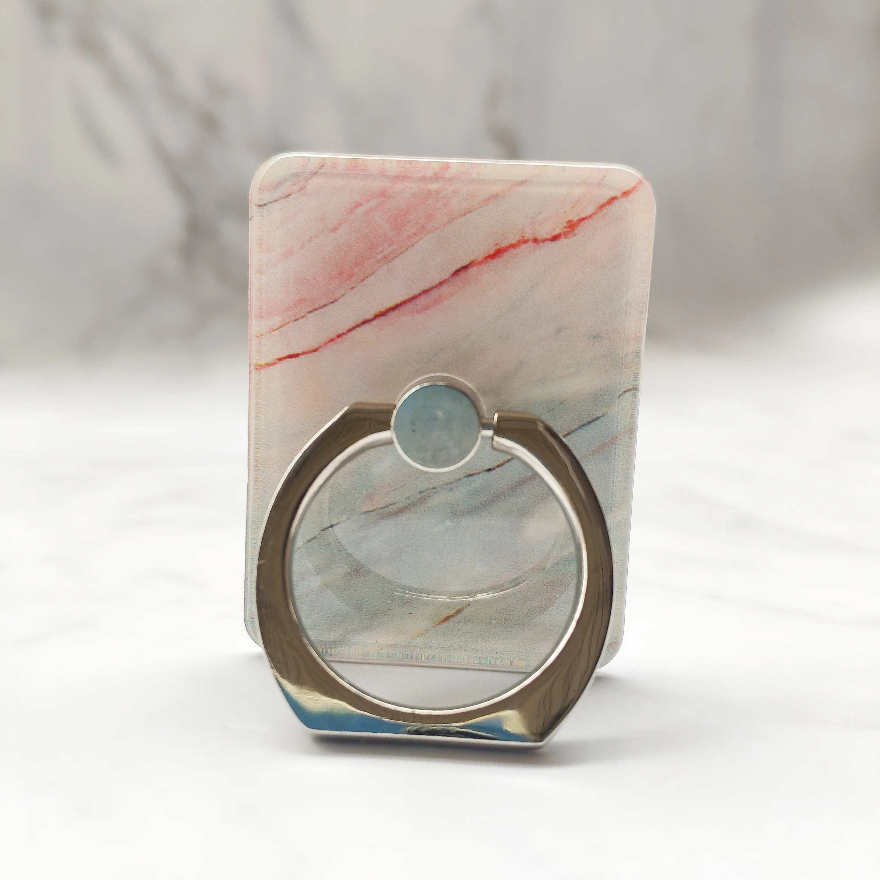 Bling Crystal Marble Finger Ring Holder 360 Поворот мобильный телефон Подставка для пальцев
