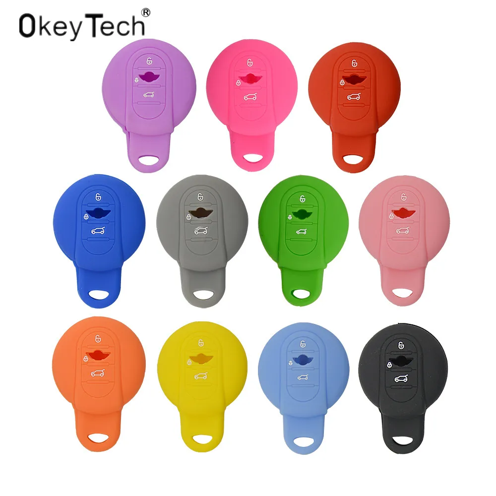 Чехол для автомобильного ключа OkeyTech из силикагеля BMW Mini Cooper F56 F55 F54 F60 мягкий