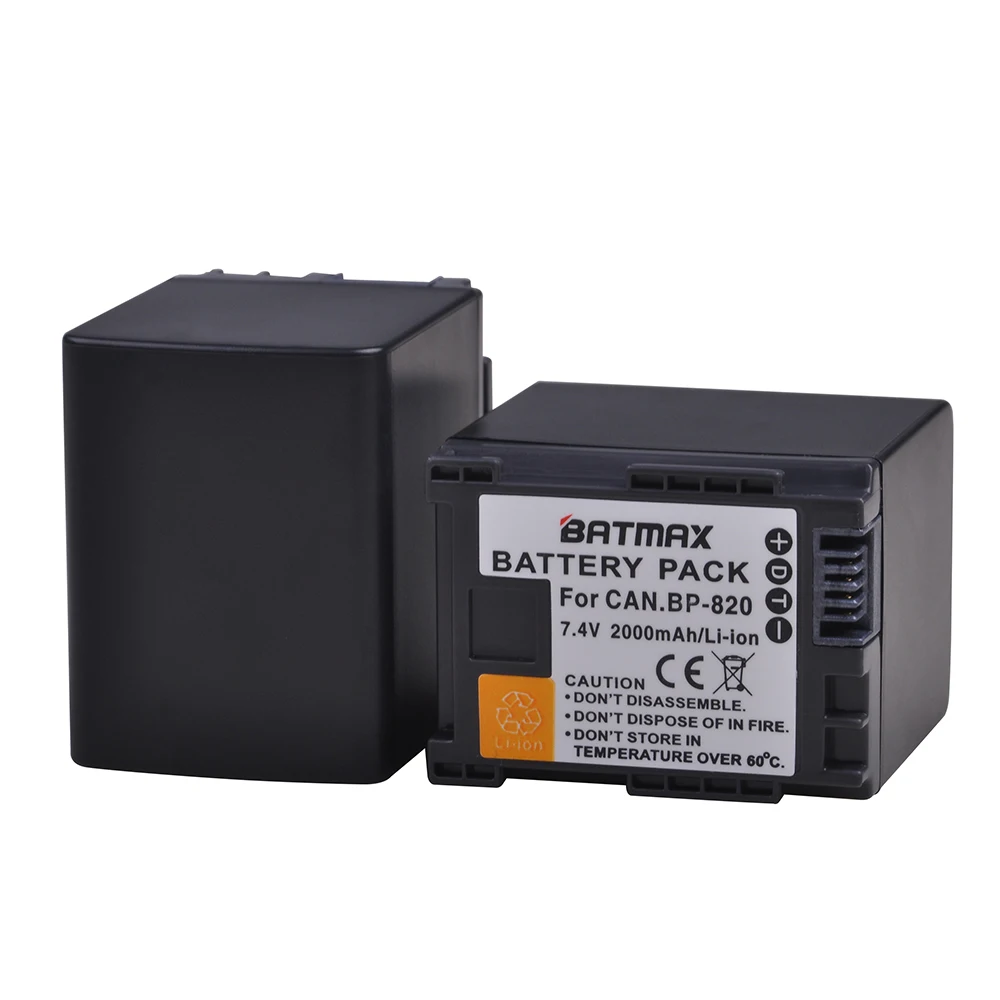 Batmax 4 Упак. BP 820 BP820 камера батарея + ЖК Зарядное устройство USB для Canon фотокамера VIXIA