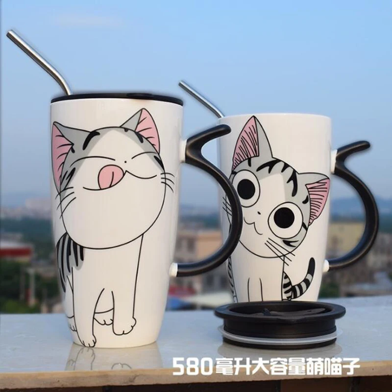 Кофейная кружка с крышкой и ложкой 600 мл|Кружки| |