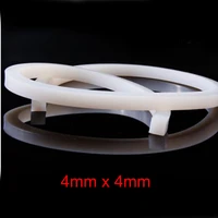 4mm x 4mm high temperature resistant solid silicone rubber sealing strip weatherstrip