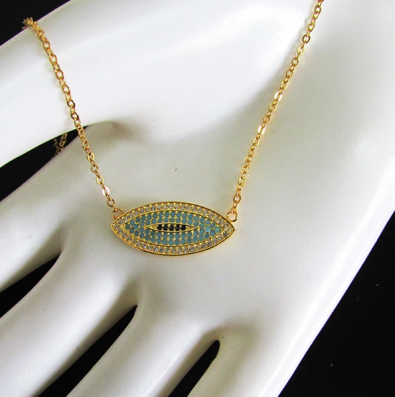 Ожерелье женское из серебра 925 пробы с фианитами