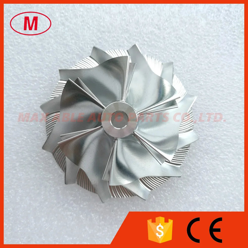 K24 5324-123-2007 Turbo алюминиевый сплав /фрезерный/рабочее колесо компрессора 42,37x60,50 мм 6+ 6 лезвий для 911 GT2(996), 911 Turbo S