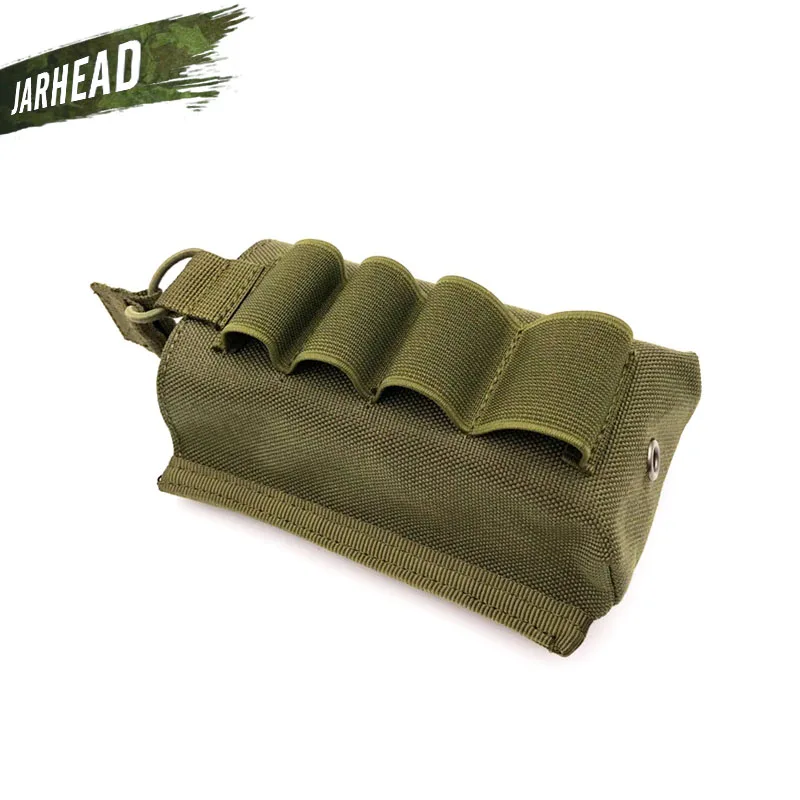 ArmyGreen Тактический Быстрый Маг мешок с 4 стрелами 12 калибра дробовик снаряды один 5,56 мм подсумок для жилет рюкзак прикрепить Сумка-переноска - Цвет: ArmyGreen
