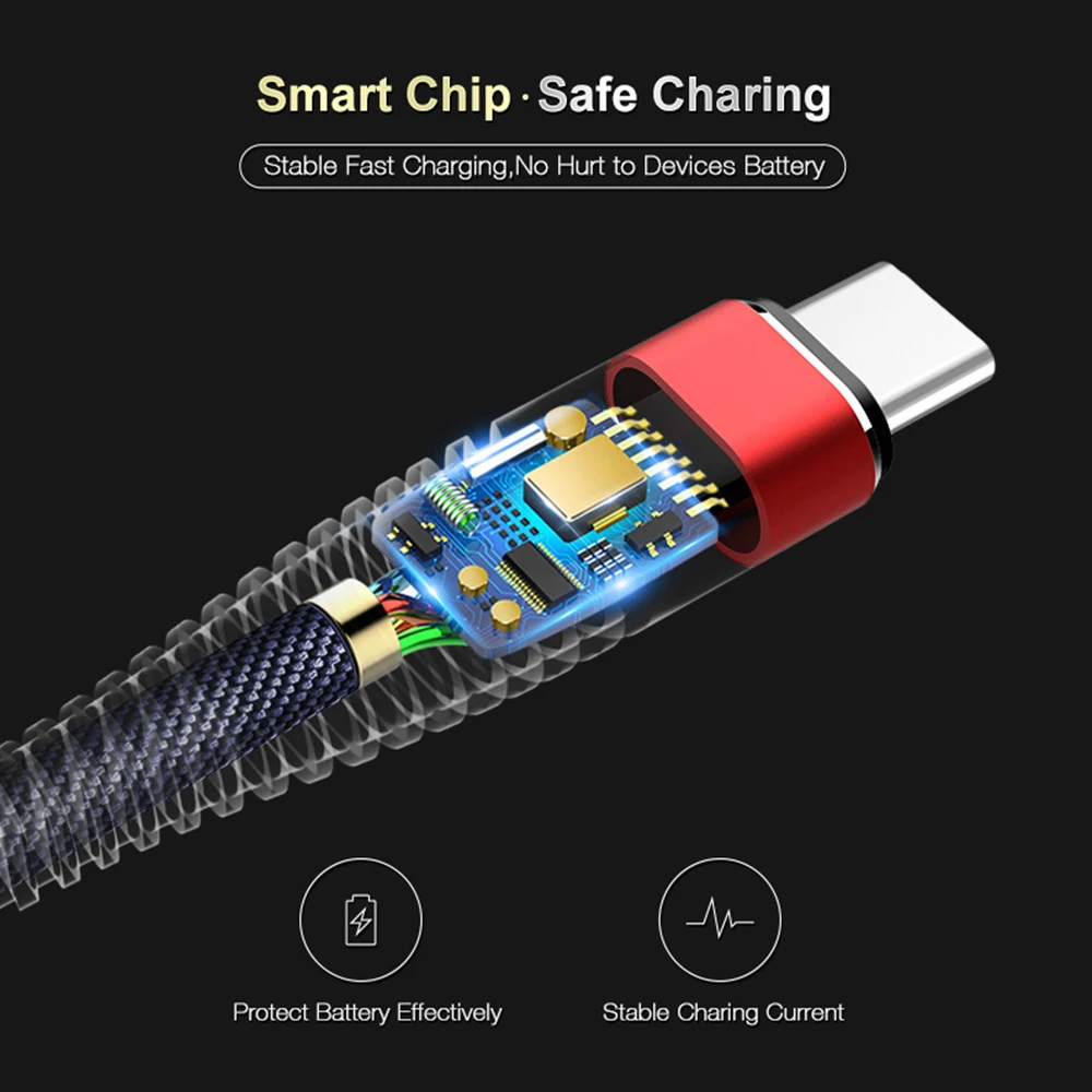Новый USB Type C кабель для быстрой зарядки usb c Type-c 3 1 передачи данных зарядное