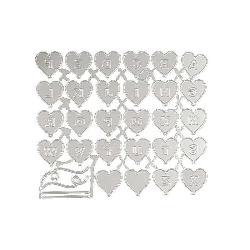 Большой размер в форме сердца шар металла резки штампы DIY вырубной трафарет