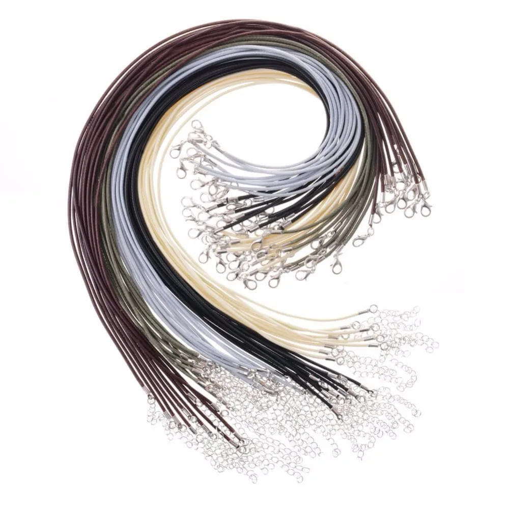 100 шт. шнур для ожерелья с застежкой оптом изготовления браслета ювелирных