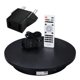 black with EU plug ComXim NT400RL40 40 см 15,7 дюйма 360 градусов пульт дистанционного управления электрический поворотный стол для фотосъемки вращающийся дисплей подставки - Цвет: black with EU plug