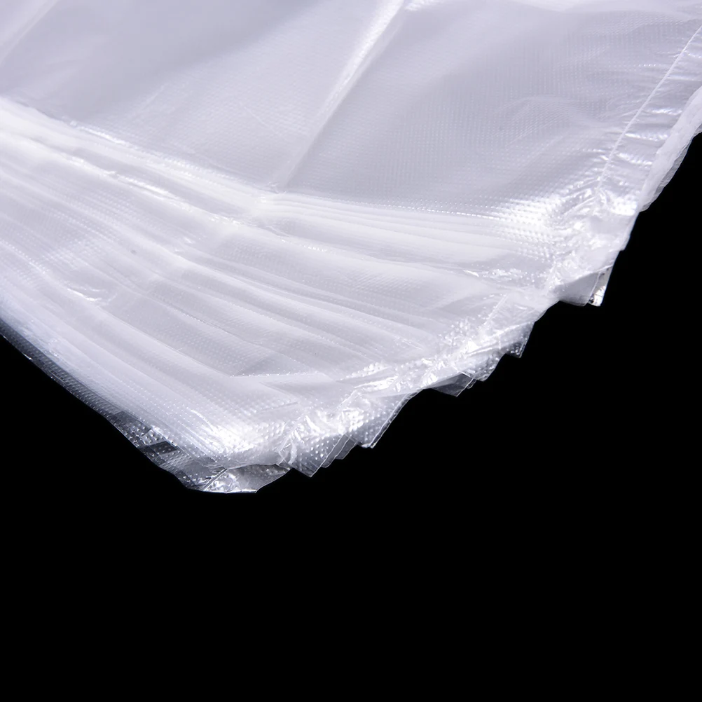 50pcs/lot Supermarket Plastic Bags with Handle Transparent Shopping Bag 26x37cm | Дом и сад