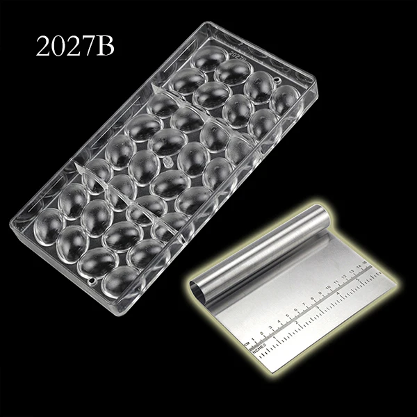 2027BGD 3D яичный шар форма Пасхальный поликарбонатовый для шоколада плесень DIY выпечка Кондитерские инструменты сладкие конфеты форма для пудинга, желе - Цвет: 2027BGD