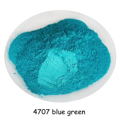 4707 blue green 500 г/пакет горячая Распродажа Красный цвет перламутровый порошок слюдяной порошковый пигмент перламутровый порошок блестящий материал для украшения. DIY Тени для век - Цвет: 4707 blue green