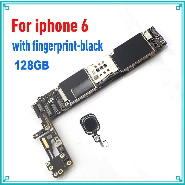 Оригинальная Черная материнская плата 128 ГБ для iphone 6 4 7 дюйма со сканером