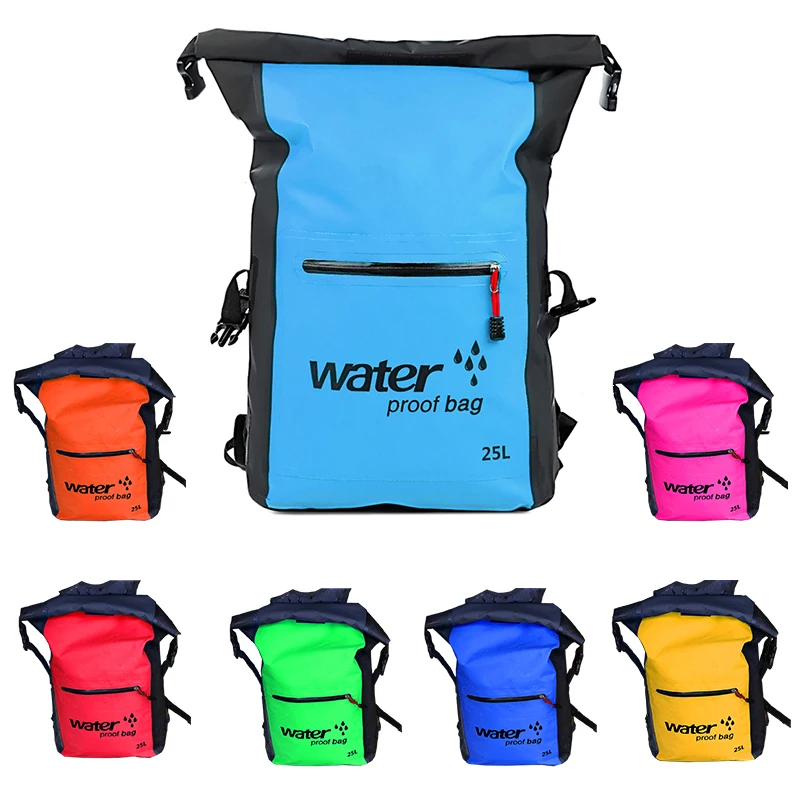

25L Outdoor Waterproof Bag Dry Bag Backpack Bucket Dry Sack Storage Bag Rafting Sports Kayaking Canoeing Travel Wateroof Bag