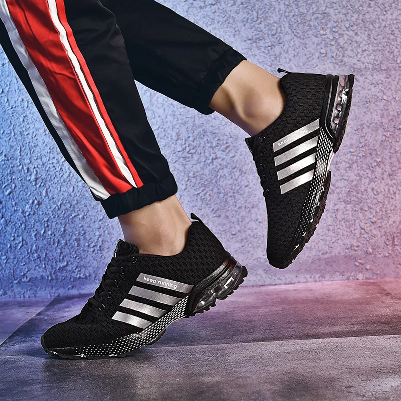 Мужская Летняя модная обувь легкая дышащая Летающая линия верхняя Удобная