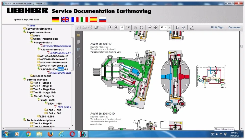 Каталоги и инструкции по ремонту запчастей либхер онлайн 2021 LBH + LFR LHB LWT COT)|ПО| |