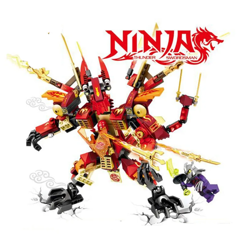 Moc ninjagooinglys Dragon Mechs строительные блоки кирпичи игрушки для мальчиков совместимые