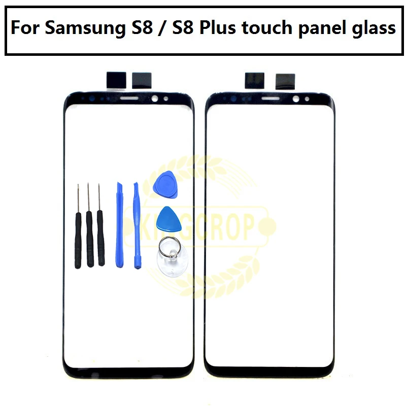 Сменная сенсорная панель для Samsung Galaxy S8 G950 G950F / + plus G955 Черная передняя внешняя
