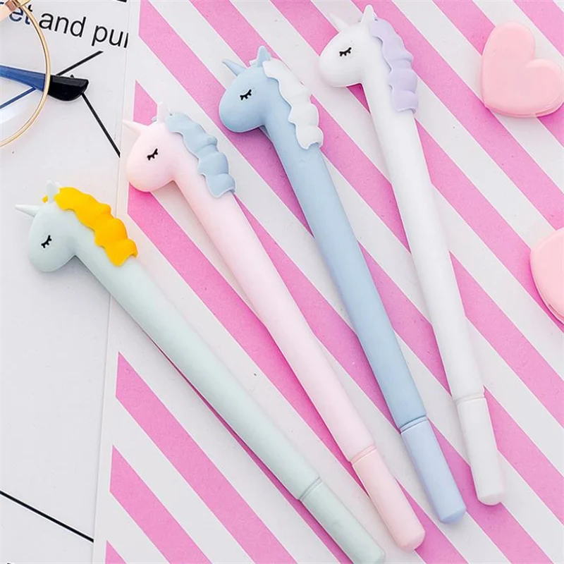 Гелевая ручка в форме милого мультяшного героя 0,38 мм для письма Kawaii Staitonery, школьные принадлежности, Канцелярский набор, детский подарок