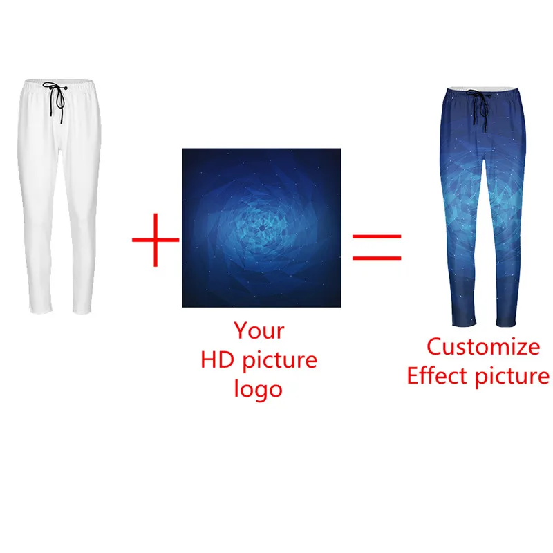 High Quality Customized Mens Fitness Pants Personality 3D Print Elastic Waist joggers Sweatpants Custom Trousers DropShipping | Мужская