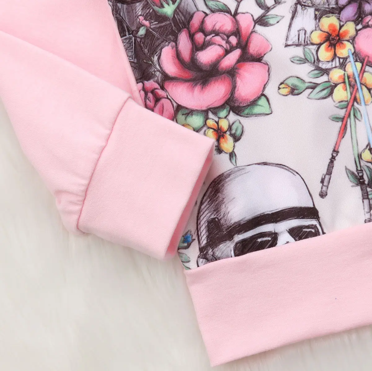 the novel features Lovely Toddler Baby Kids Girl Long Sleeve Cotton Sweater Tops Blouse Pullover personality pink wild stylish | Детская