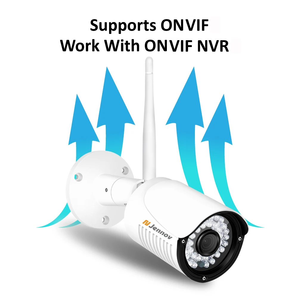 Jennov 8CH HDD Беспроводная CCTV камера комплект 1080P IP66 wifi NVR комплект наружная внутренняя безопасность видео Всепогодная система наблюдения
