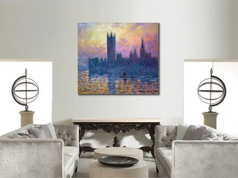 Дома для Верховной Рады закат Клода монета Репродукция картина маслом холст