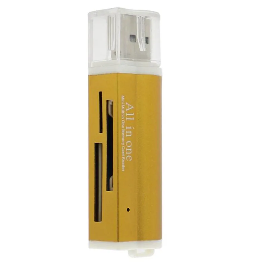 Лучшая цена для Micro SD SDHC TF M2 MMC MS PRO DUO все в 1 USB 2 0 мульти считыватель карт памяти |