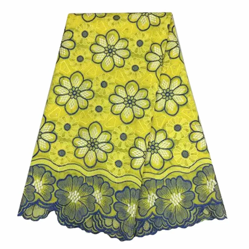 (5yards/lot) High class cotton Swiss voile lace fabric embroidered African for lady dress! WJ29-40 | Дом и сад