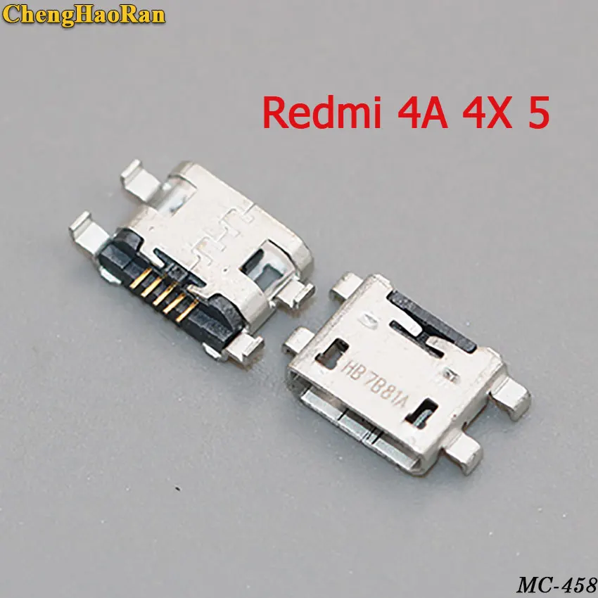 ChengHaoRan 5 шт. 10 шт. 5pin micro usb разъем для зарядки порт Гнездо для xiaomi redmi 4A 4X5 5A 5PLUS 6 6A 6PRO S2
