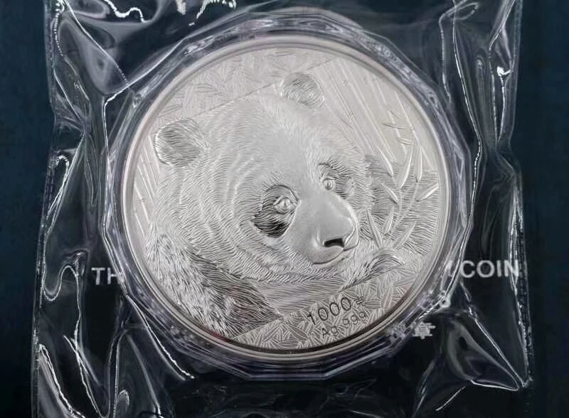 2018 г. китайская панда памятная посеребренная монета 1 кг с COA и коробкой для