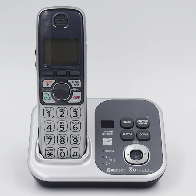 Цифровой Беспроводной Телефон DECT KX TG7731S 4 телефона 1 9 ГГц связь с мобильным