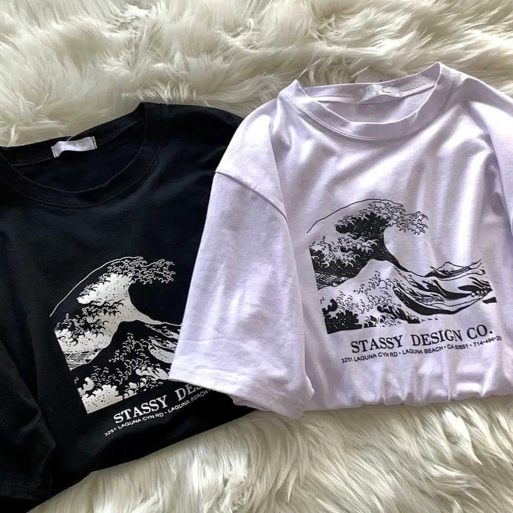Женская футболка Tumblr 90s модная с графическим рисунком милые летние топы