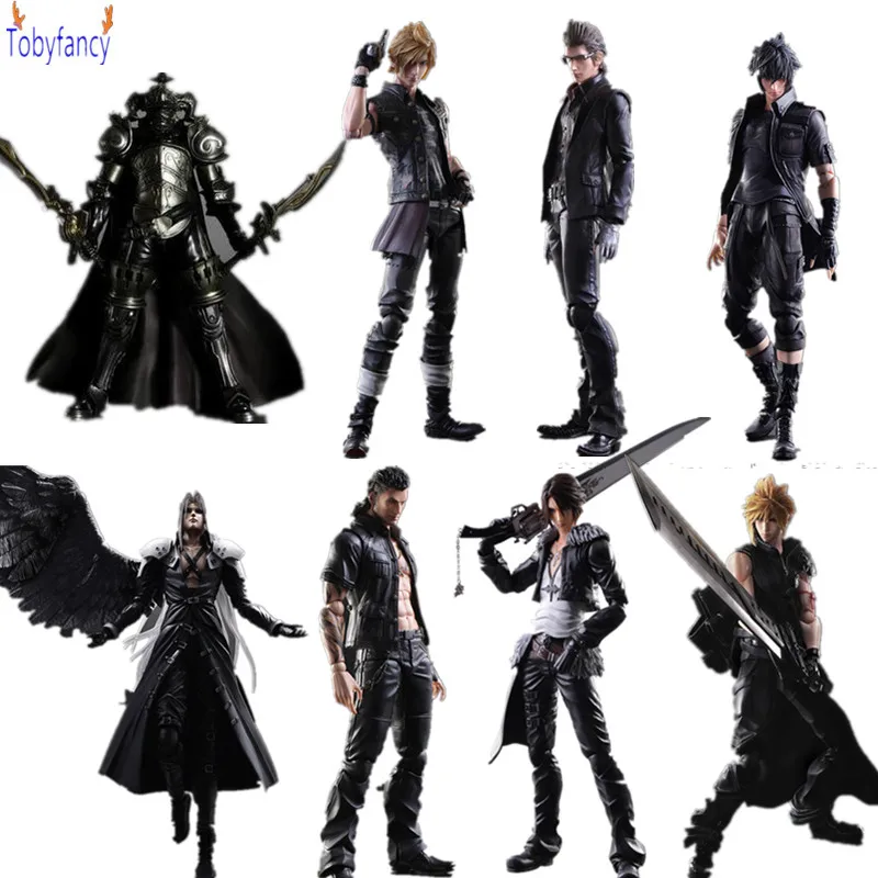 Final Fantasy Играть искусств Кай 250 мм облако Sephiroth Squall ПВХ фигурку Аниме игрушечные