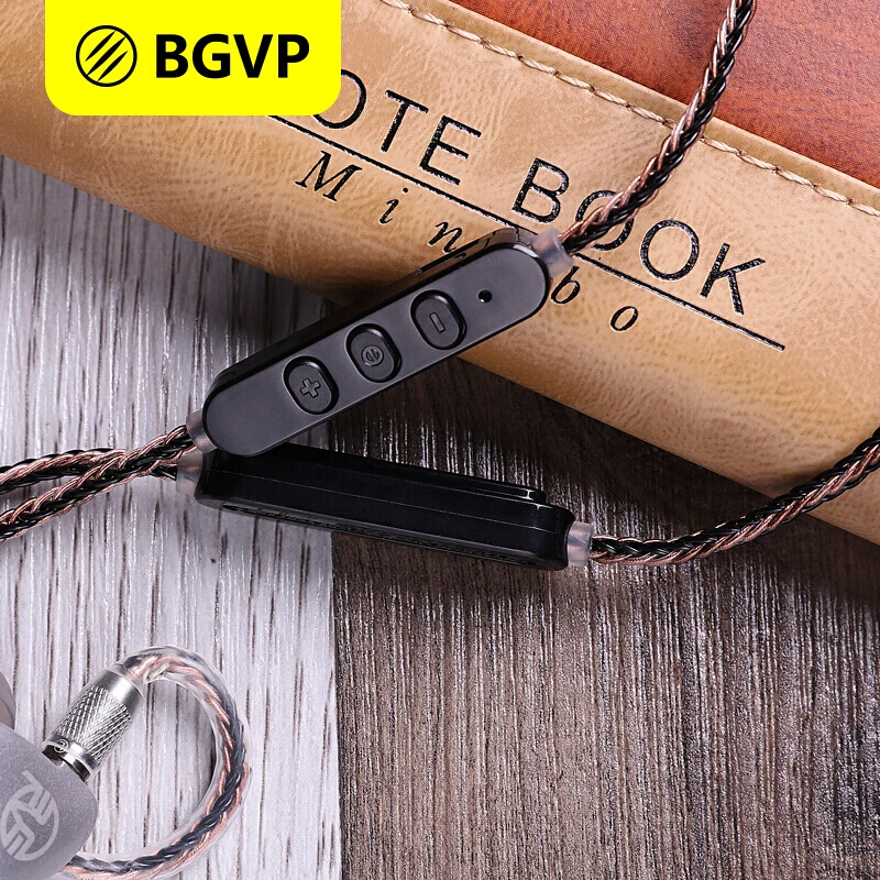 BGVP M1 4,2 APTX MMCX беспроводной Bluetooth кабель с модулем обновления микрофона Съемный кабель для SE215 SE315 SE425 SE535 UE900
