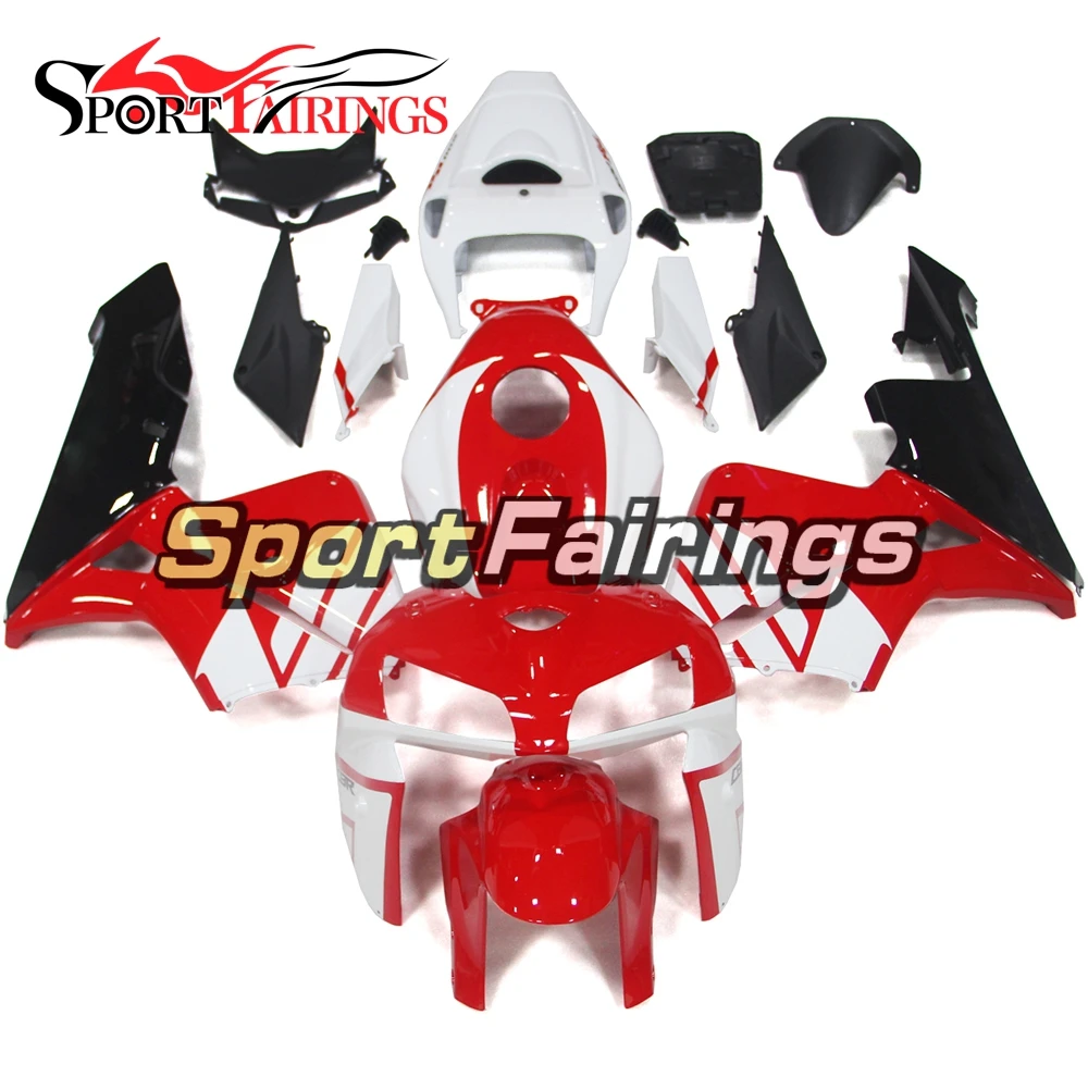 

Полный мотоциклетный телефон, белые, красные Обтекатели для Honda CBR600RR 2005 2006 год 05 - 06 рамки обвес