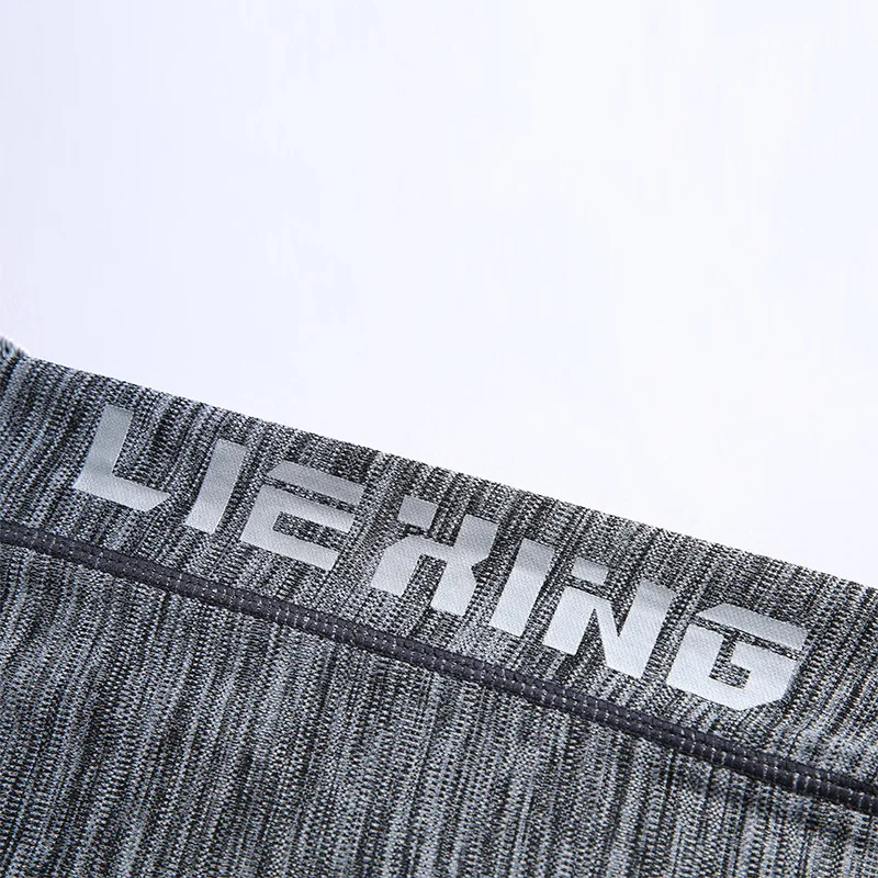 

Summer men's pants dark gray color thin soft joggers men fitness sportwear with pocket on side size S to 3XL