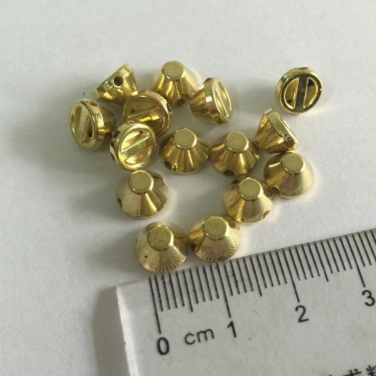 New ABS 8mm GOLD Spikes Craft Bag Leather Accessories DIY Rivet and Studs Spike Sewing glue on nailhead 200pcs/lot | Дом и сад