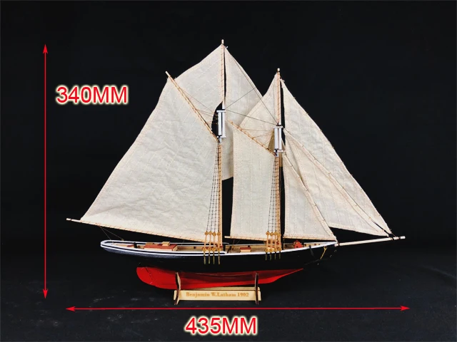 New version Hobby ship model Kits Benjamin W.Latham 1902 sailboat model kits include English Instruction